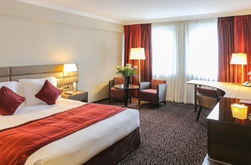Double room at Hotel Le Royal in Luxembourg city. Travel with World Lifetime Journeys