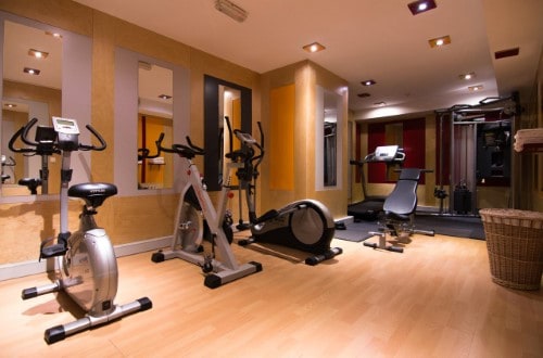 Gym room at Best Western Plus Grand Hotel Victor Hugo in Luxembourg city. Travel with