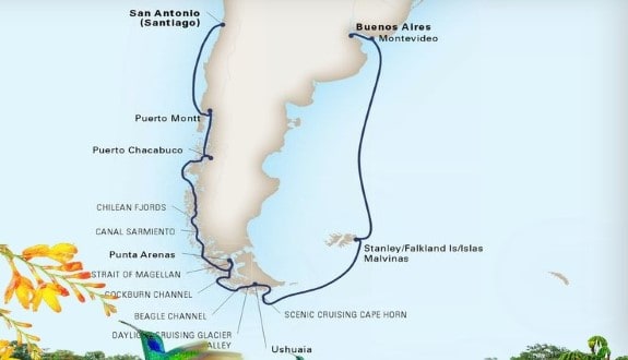 HAL-WLJ-14Day South America Passage Cruise