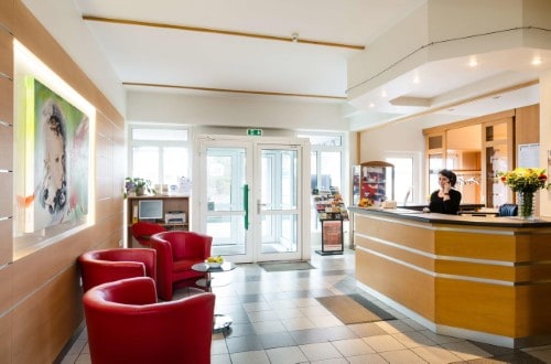 Reception at Best Western Euro Hotel in Luxembourg city. Travel with World Lifetime Journeys