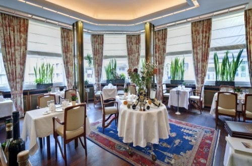 Restaurant at Grand Hotel Cravat in Luxembourg city. Travel with World Lifetime Journeys