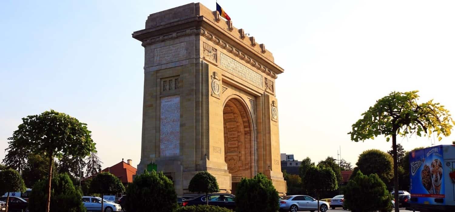 Arc de Triumph in Bucharest, Romania. Travel with World Lifetime Journeys