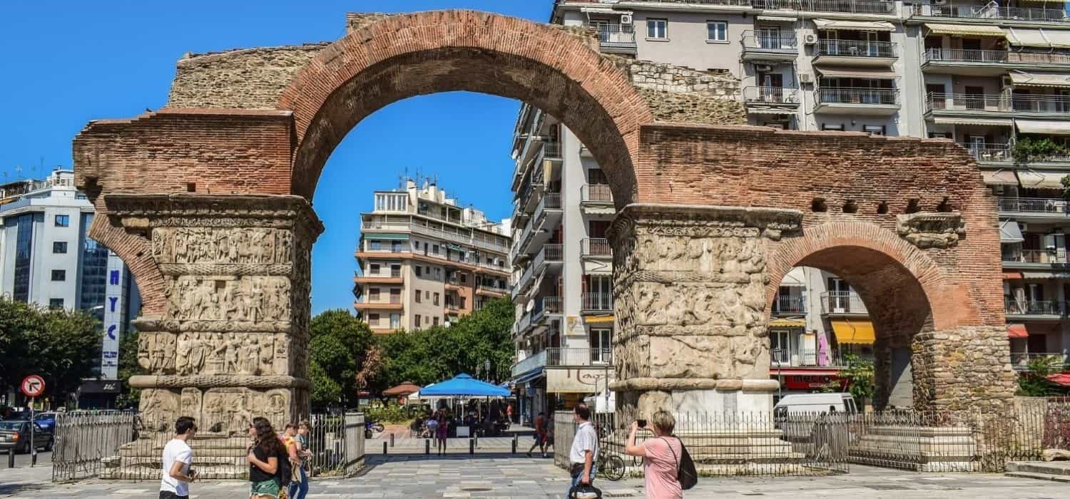 Arch of Galerius in Thessaloniki, Greece. Travel with World Lifetime Journeys