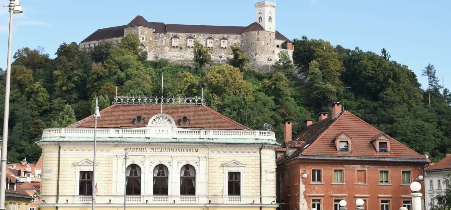 Architecture of Ljubljana, Slovenia. Travel with World Lifetime Journeys