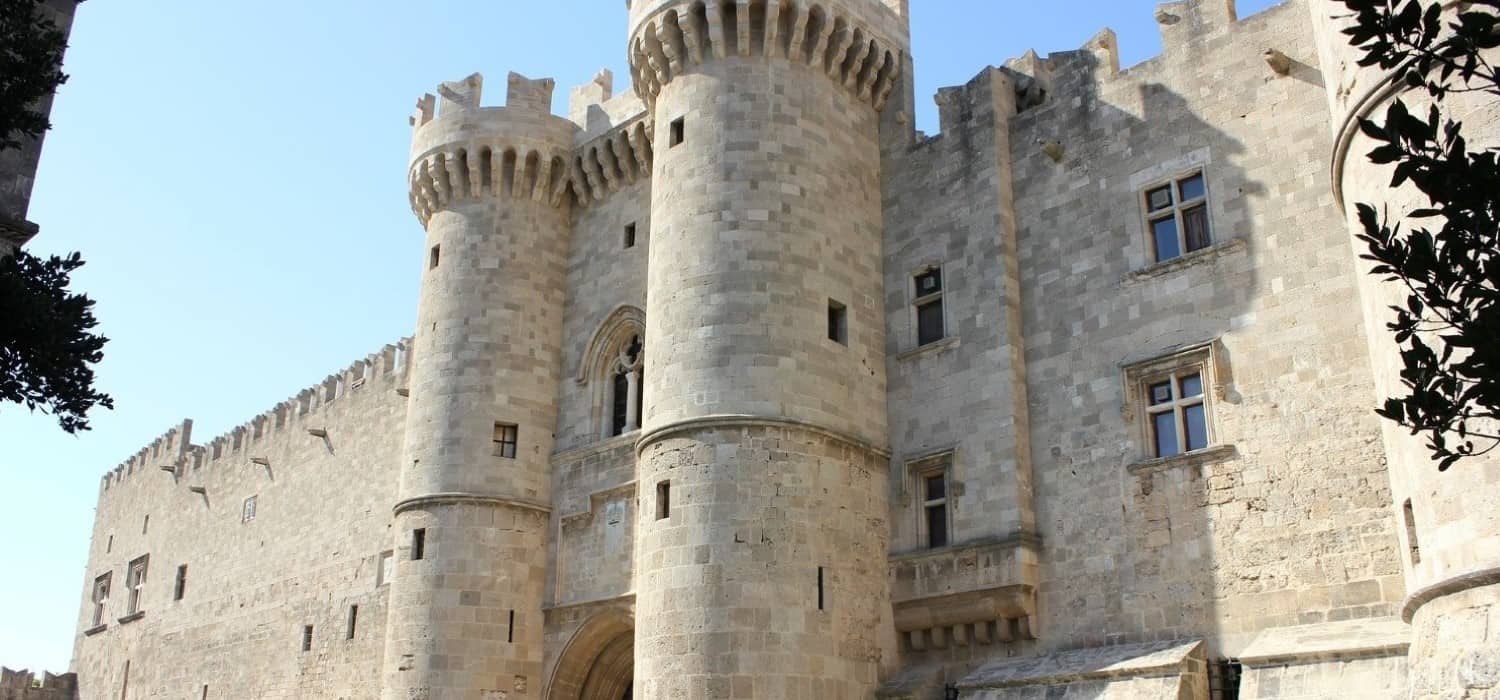Castle in Rhodes city, Greece. Travel with World Lifetime Journeys