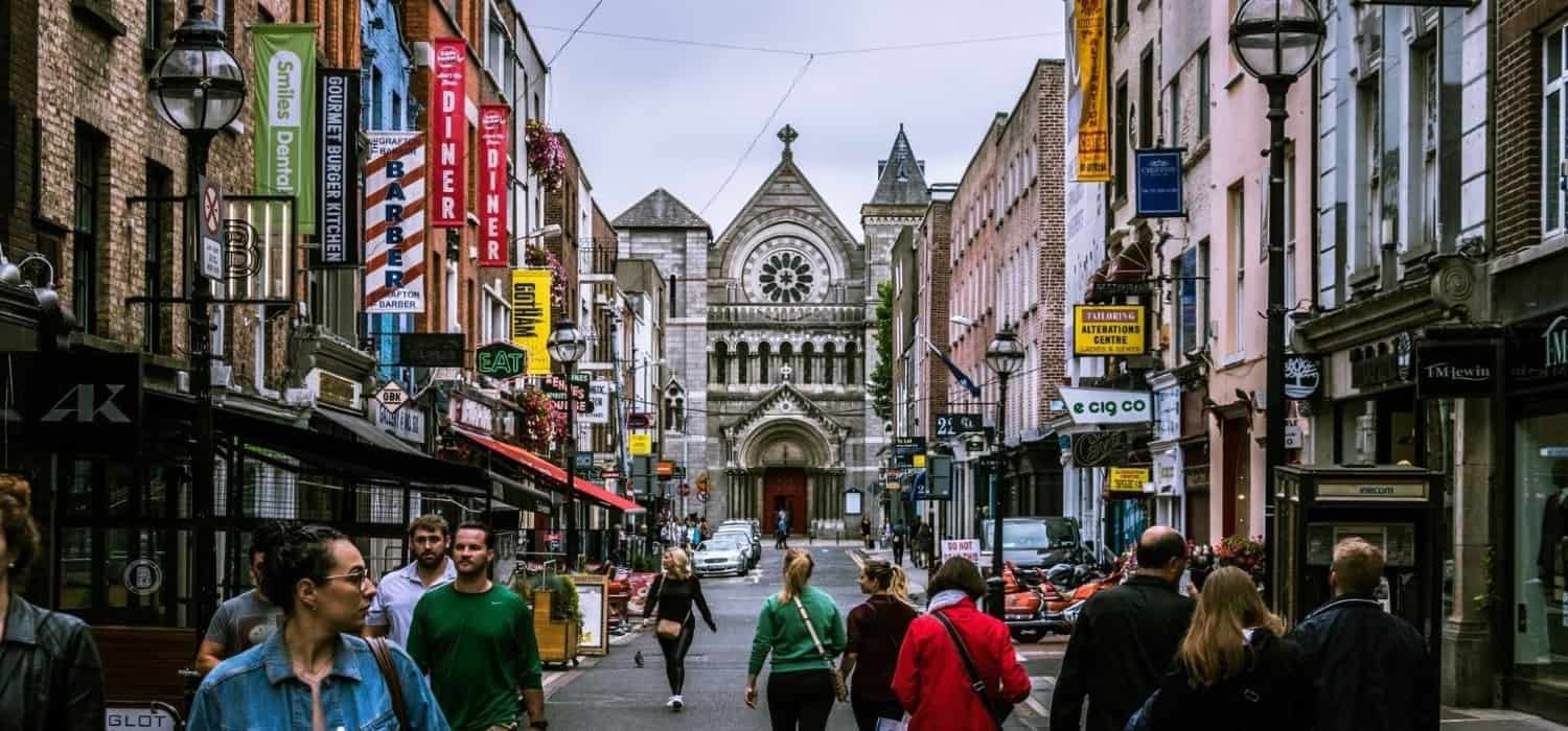 Central Dublin, Ireland. Travel with World Lifetime Journeys