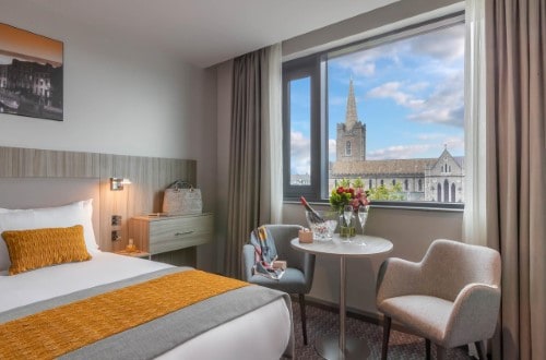 Deluxe double room at Maldron Hotel Kevin Street in Dublin, Ireland. Travel with World Lifetime Journeys