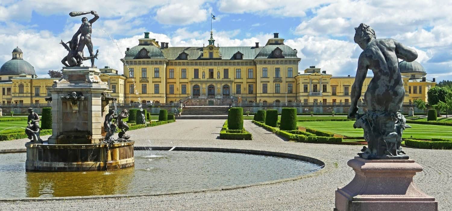 Drottningholm Palace near Stockholm, Sweden. Travel with World Lifetime Journeys
