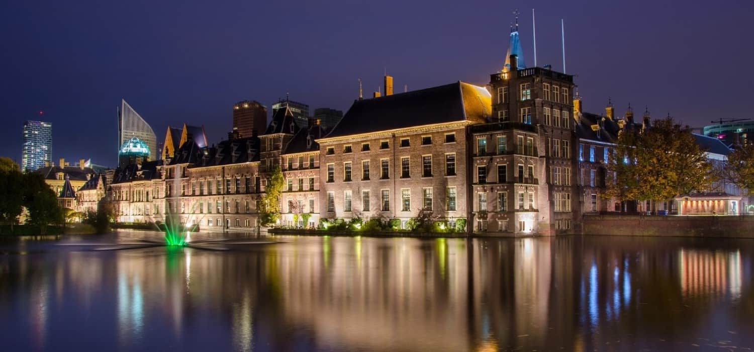Dutch parliament in the Hague, Netherlands. Travel with World Lifetime Journeys