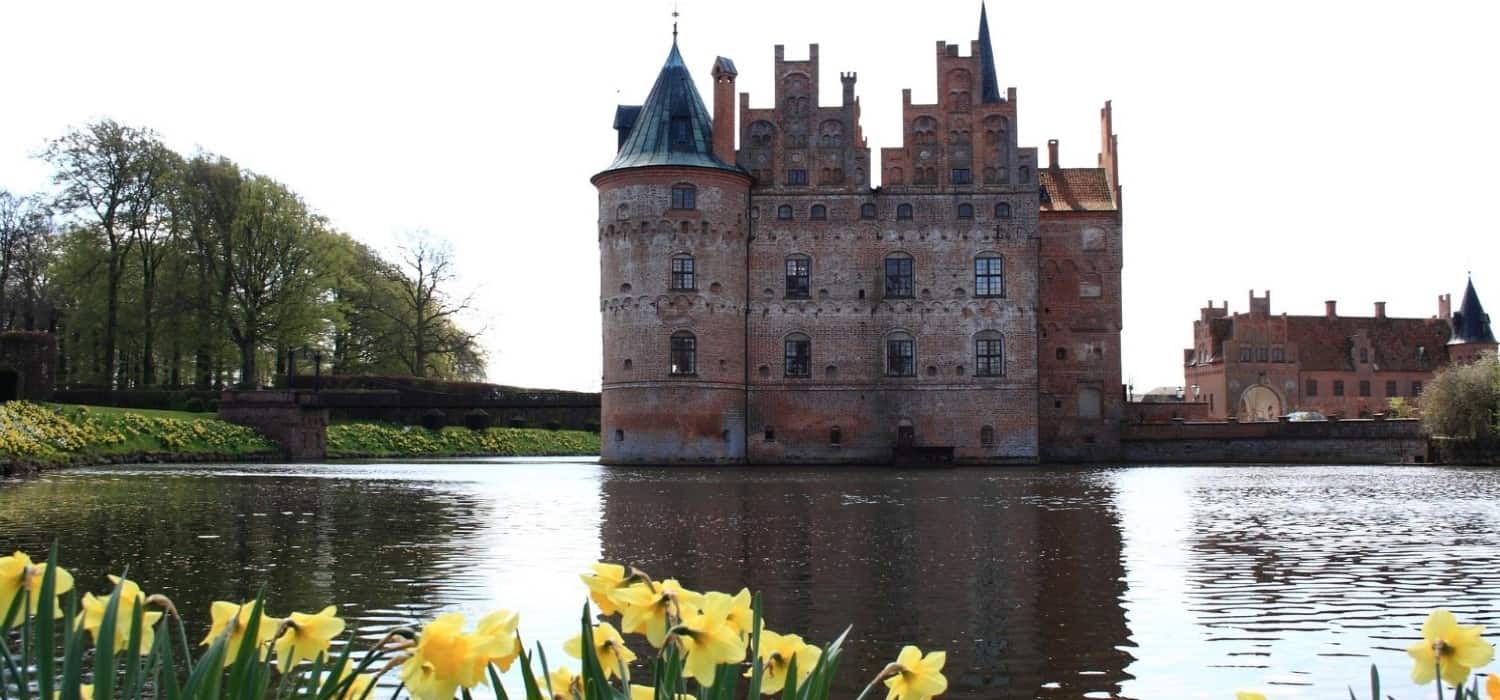 Egeskov Castle in Denmark. Travel with World Lifetime Journeys