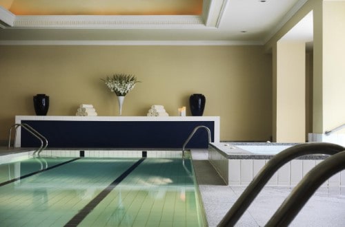 Indoor pool at InterContinental Dublin Hotel in Ireland. Travel with World Lifetime Journeys