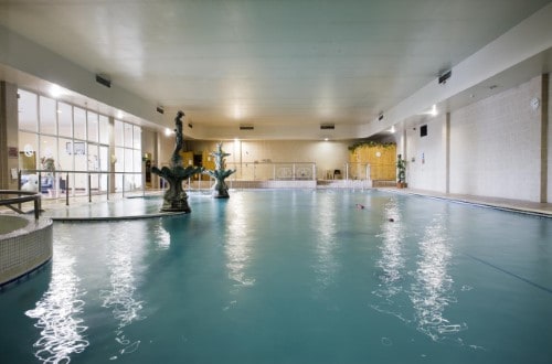 Interior pool at Sheldon Park Hotel in Dublin, Ireland. Travel with World Lifetime Journeys