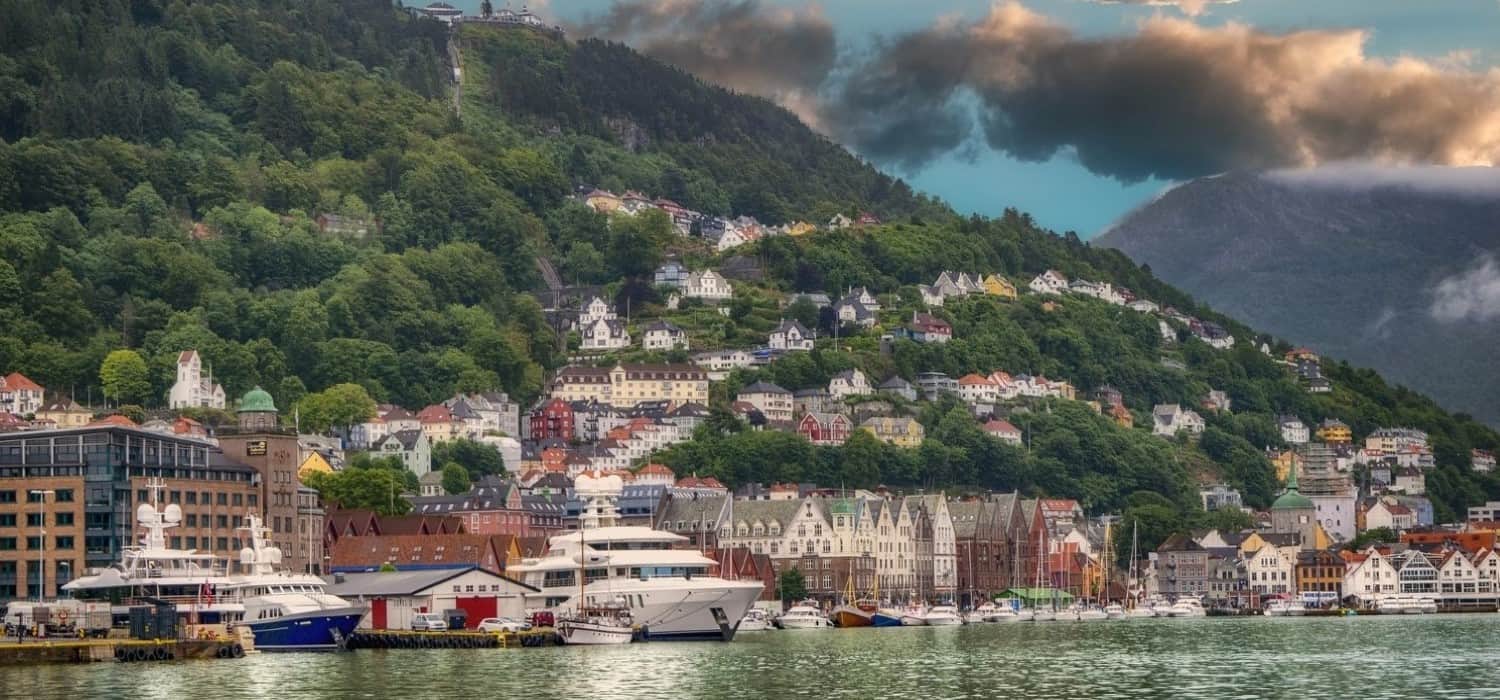 Landscape in Bergen, Norway. Travel with World Lifetime Journeys