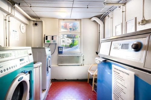 Laundry room at Eurohostel Helsinki in Finland. Travel with World Lifetime Journeys
