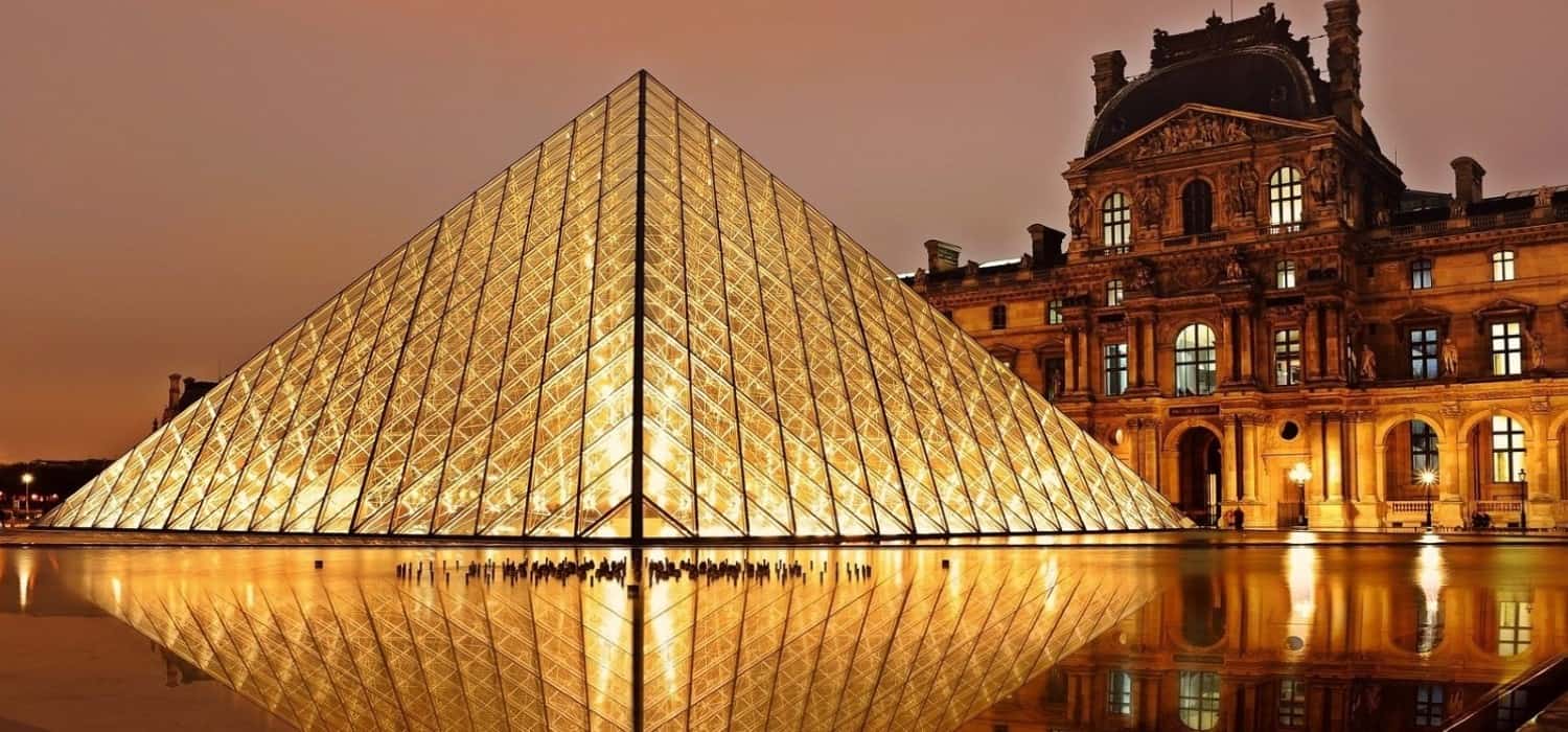 Louvre museum in Paris, France. Travel with World Lifetime Journeys
