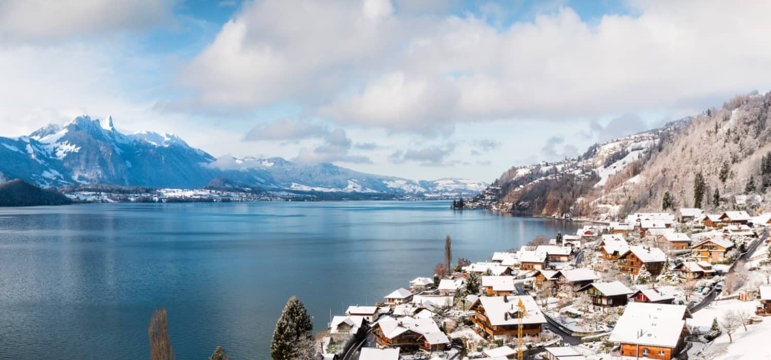 Merlingen in winter near Bern, Switzerland. Travel with World Lifetime Journeys