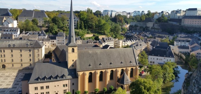 Neumunster Abbey in Luxembourg City. Travel with World Lifetime Journeys