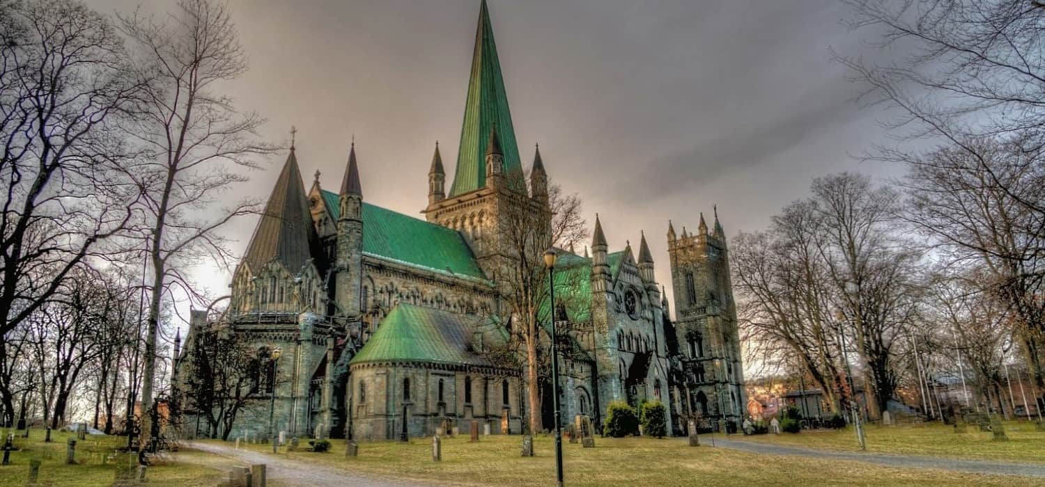 Nidaros Cathedral in Trondheim, Norway. Travel with World Lifetime Journeys