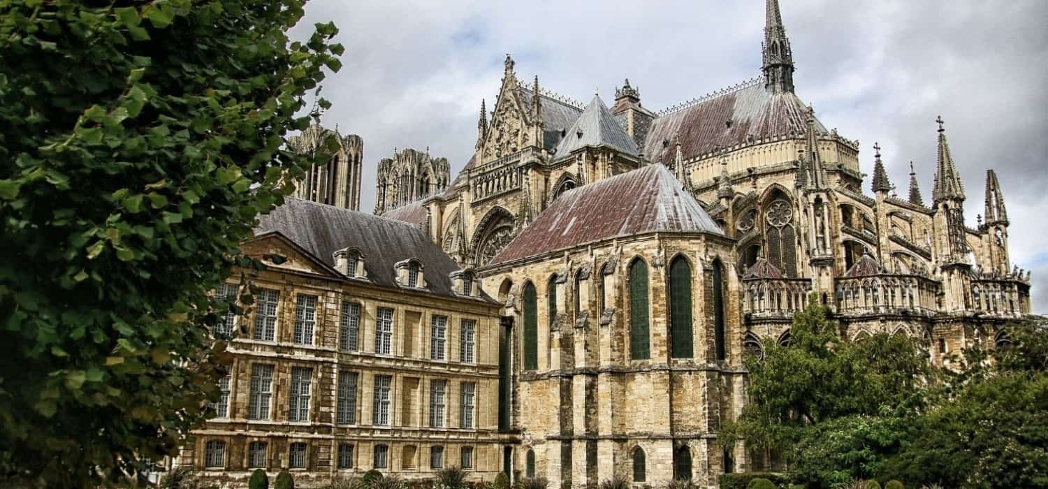 Notre Dame Cathedral in Reims, France. Travel with World Lifetime Journeys
