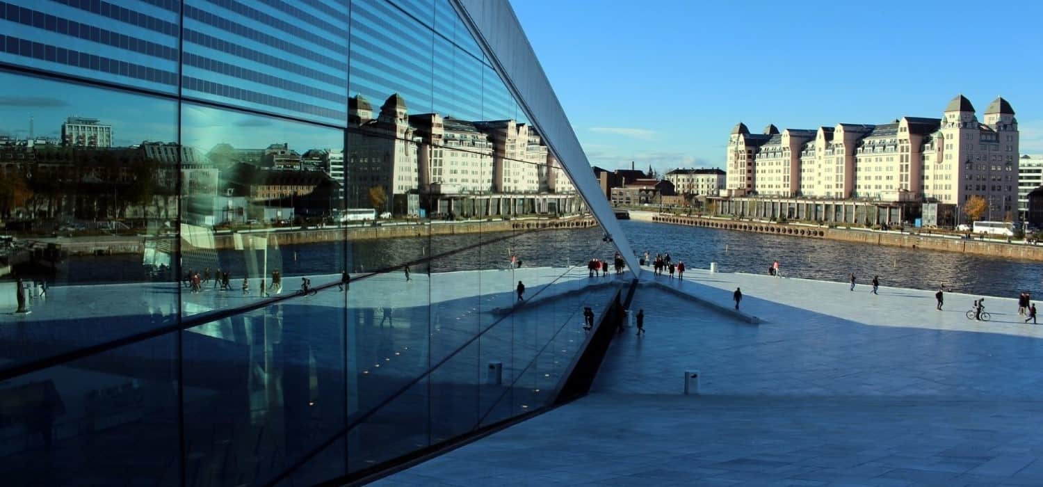 Opera house in Oslo, Norway. Travel with World Lifetime Journeys
