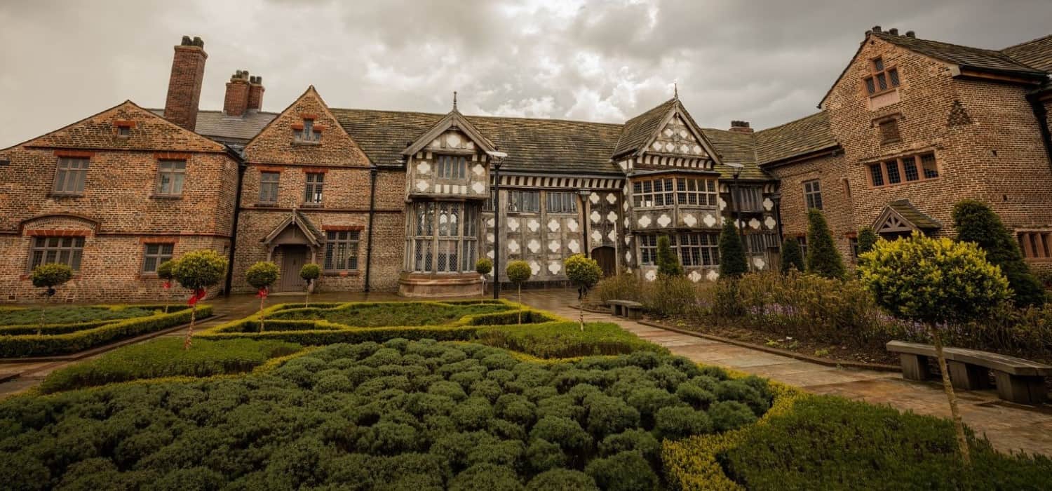 Ordsall hall in Manchester, United Kingdom. Travel with World Lifetime Journeys