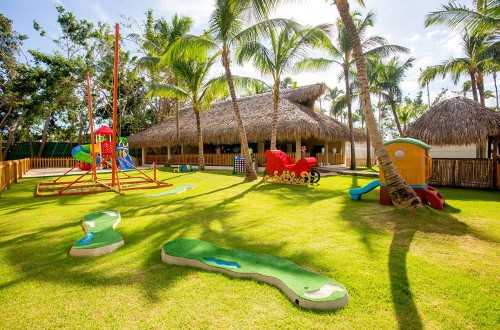Outdoor play area at Impressive Premium Resort. Travel with World Lifetime Journeys