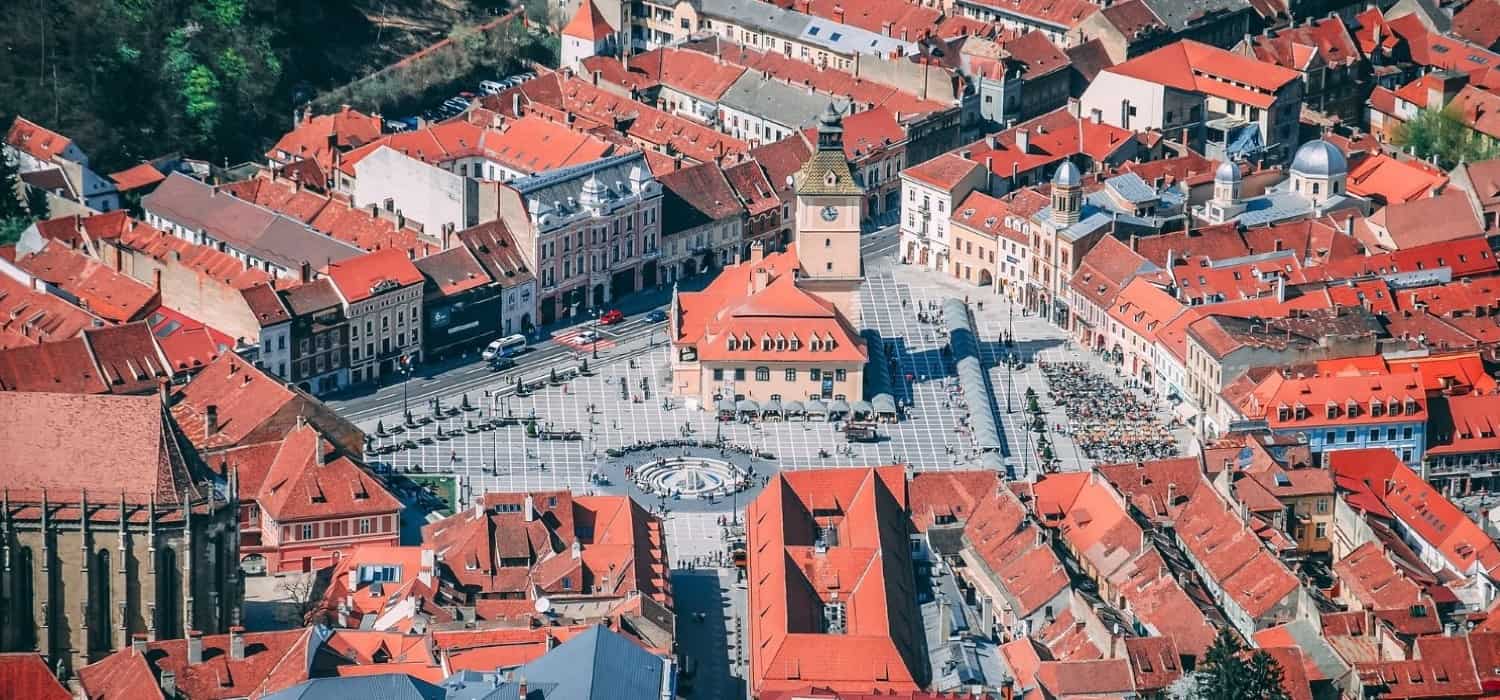 Panorama of Brasov, Romania. Travel with World Lifetime Journeys