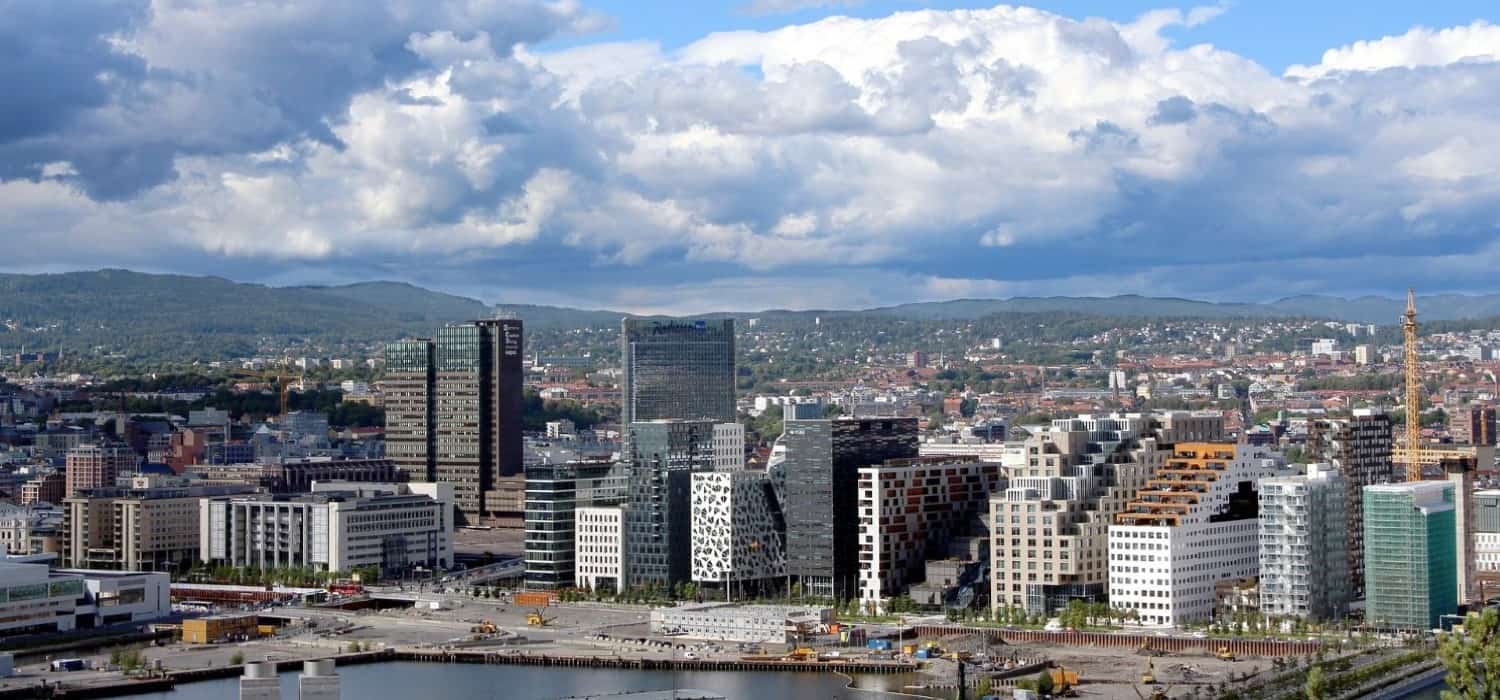 Panorama of Oslo, Norway. Travel with World Lifetime Journeys
