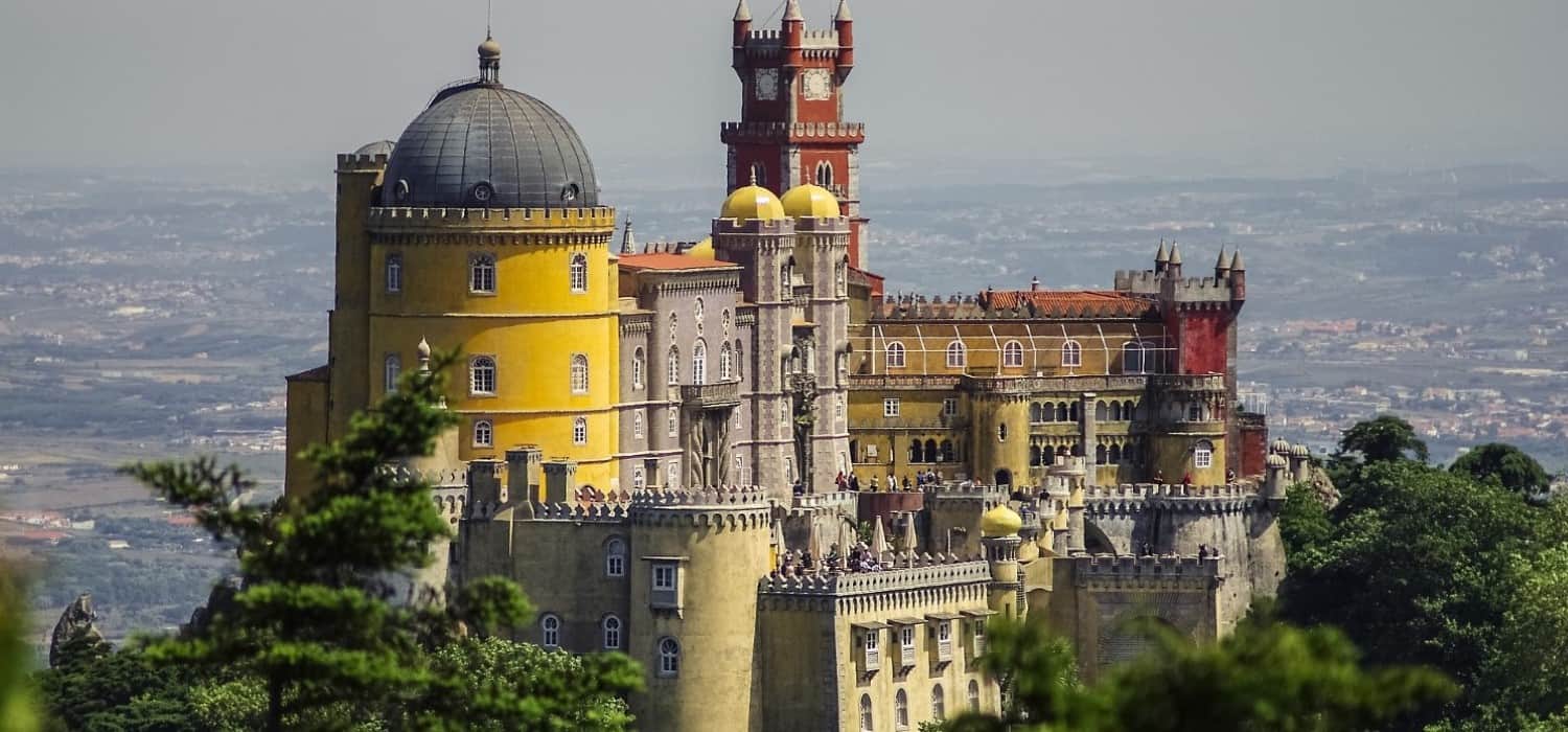 Pena Palace near Lisbon, Portugal. Travel with World Lifetime Journeys
