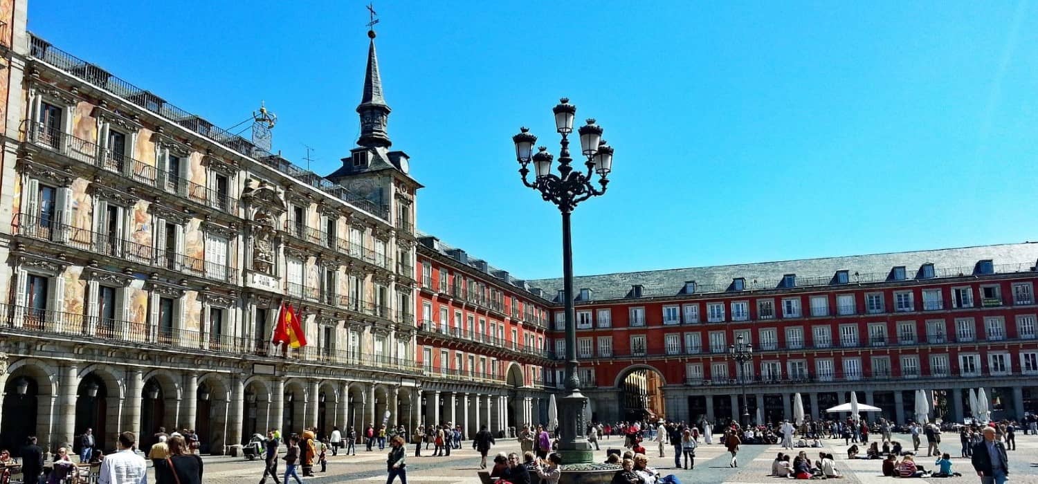 Plaza Mayor in Madrid, Spain. Travel with World Lifetime Journeys
