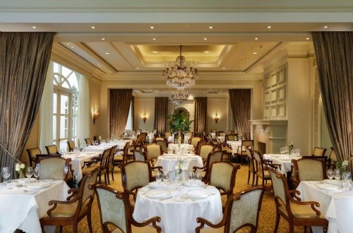 Restaurant at InterContinental Dublin Hotel in Ireland. Travel with World Lifetime Journeys