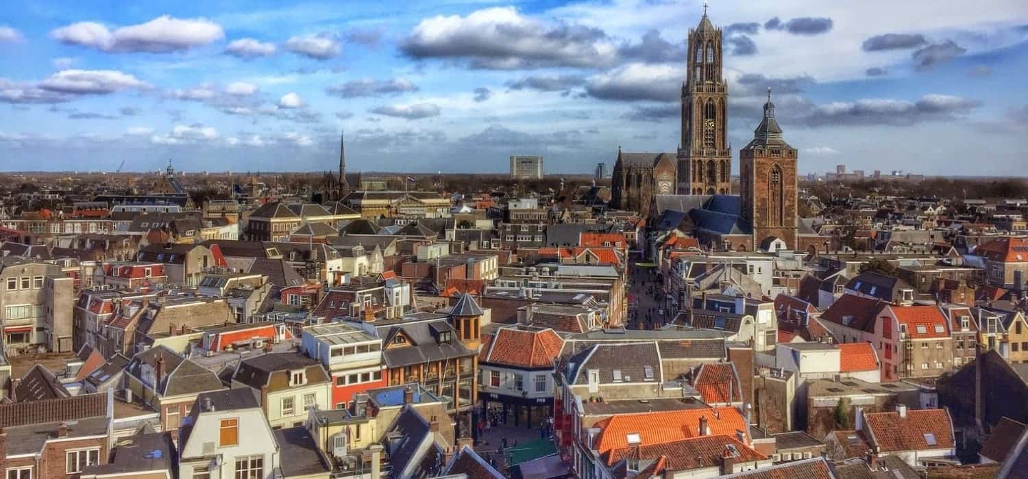 Rooftops of Utrecht, Netherlands. Travel with World Lifetime Journeys