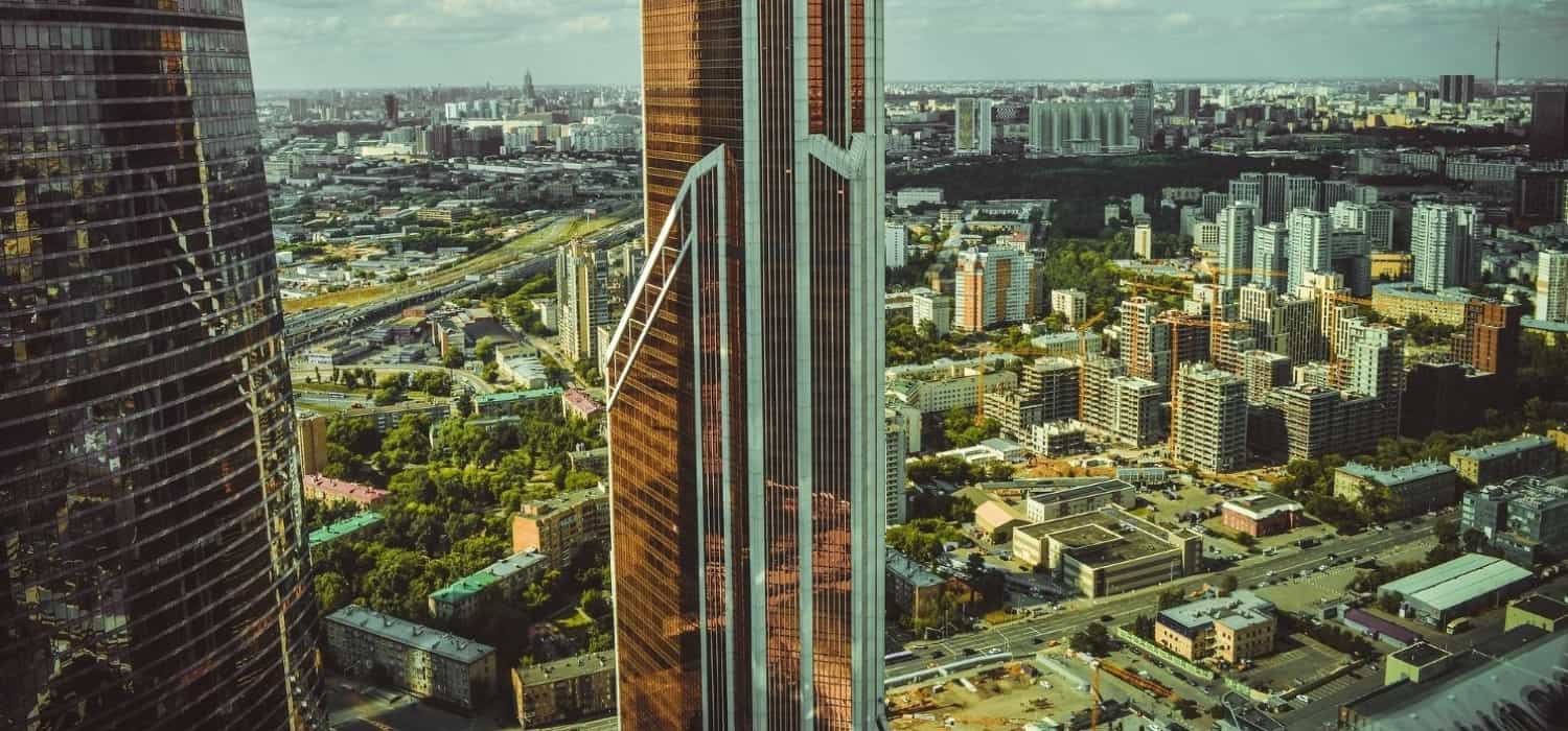 Skyscrapers in Moscow, Russia. Travel with World Lifetime Journeys