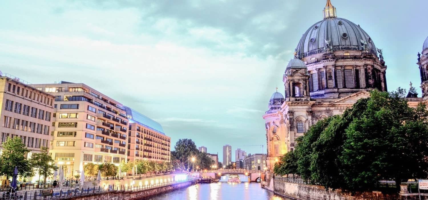 Spree River and cathedral in Berlin, Germany. Travel with World Lifetime Journeys
