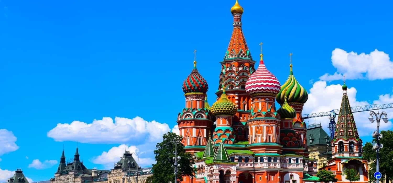 St Basile in the Red Square in Moscow, Russia. Travel with World Lifetime Journeys