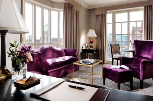 Suite at InterContinental Dublin Hotel in Ireland. Travel with World Lifetime Journeys