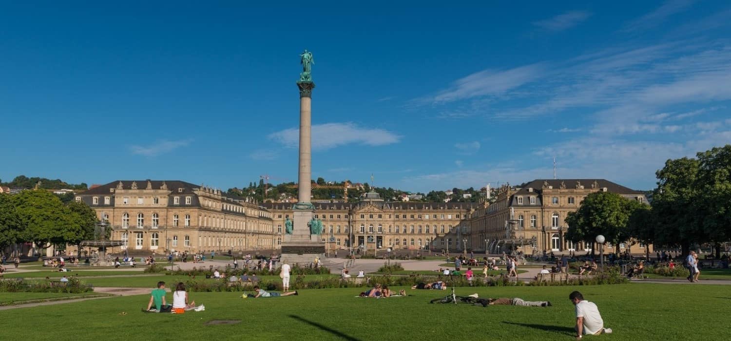 The New Castle in Stuttgart, Germany. Travel with World Lifetime Journeys