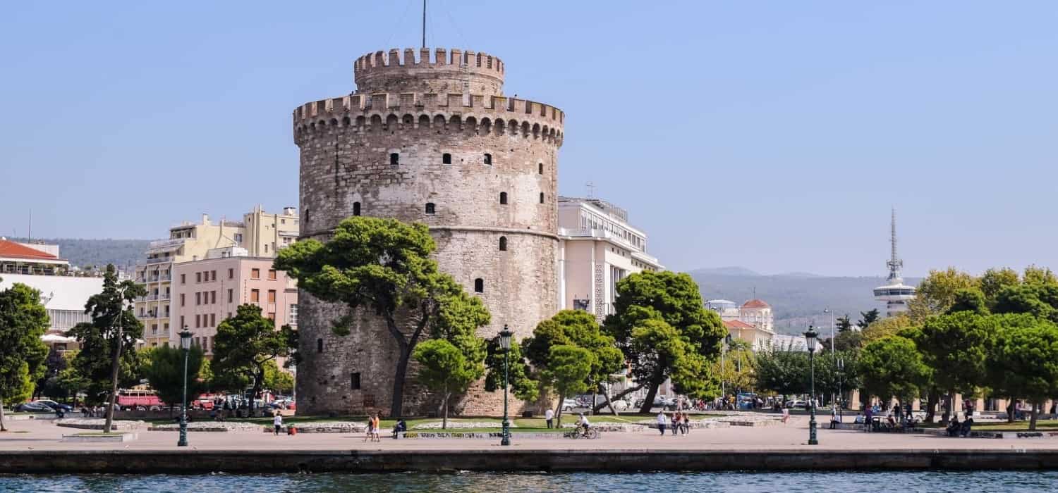 The White Tower in Thessaloniki, Greece. Travel with World Lifetime Journeys