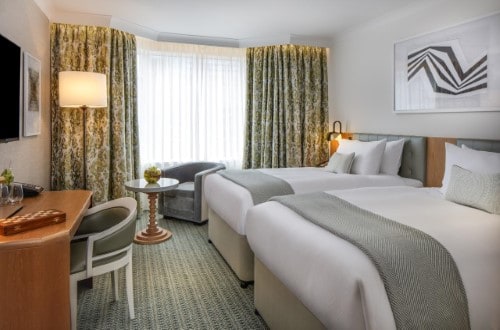 Twin room at Conrad Dublin in Ireland. Travel with World Lifetime Journeys