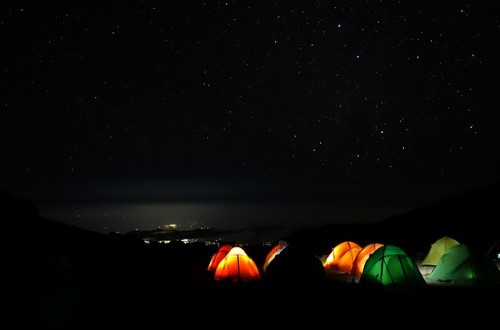 Night time over Kilimanjaro. Travel with World Lifetime Journeys