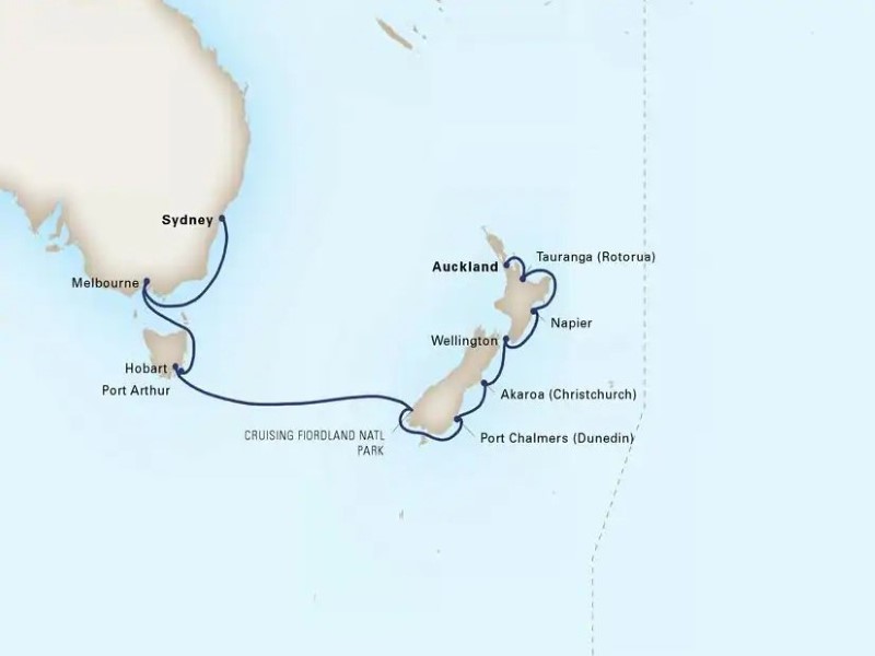 Australia and New Zealand holiday Cruise. Travel with World Lifetime Journeys