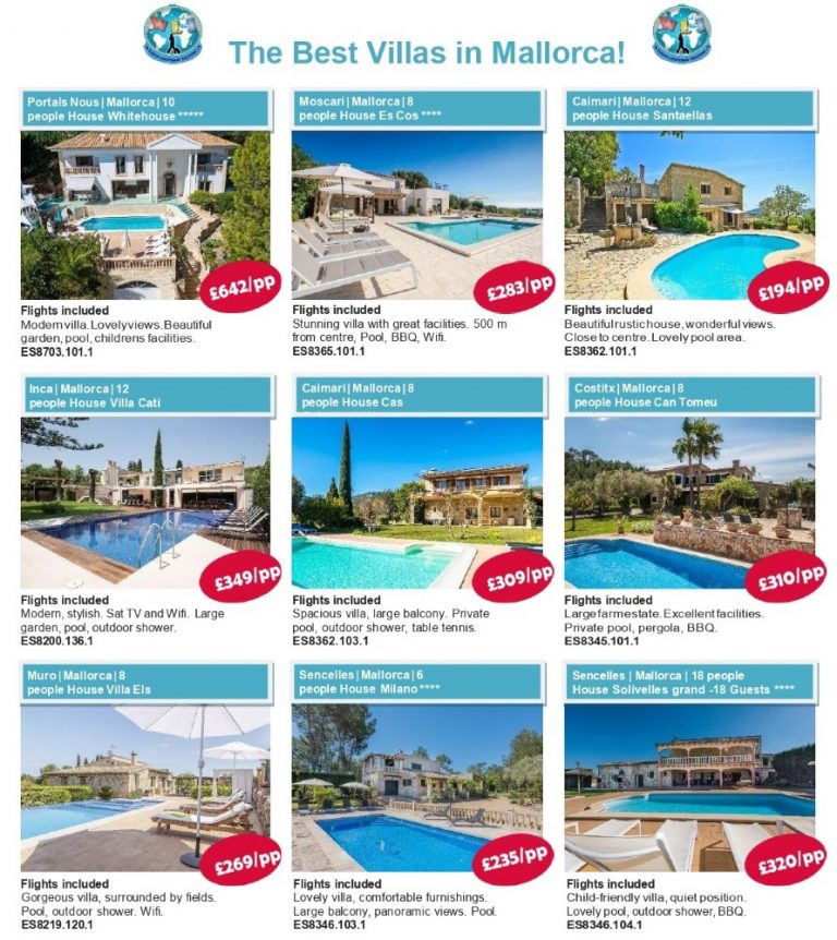 Villas Holiday Homes Mallorca, Spain IH. More available on this island.