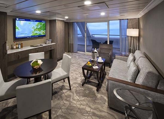 Azamara Pursuit Cruise Ship suite. Travel with World Lifetime Journeys