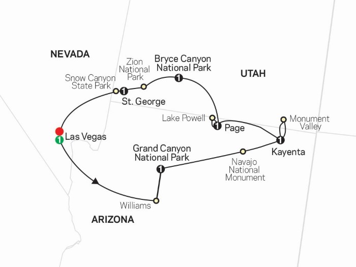 Highlights of the Canyonlands Tour Map