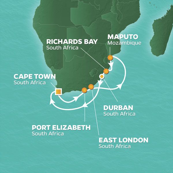 South Africa Intensive Voyage Itinerary. Travel with World Lifetime Journeys