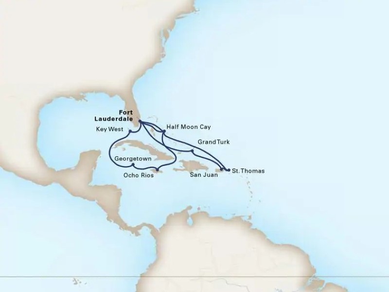 Caribbean Eastern and Western Cruise. Travel with World Lifetime Journeys