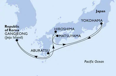 Japan Cruise MSC Itinerary. Travel with World Lifetime Journeys