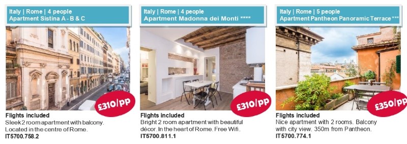 Apartment holiday Rome. Travel with World Lifetime Journeys