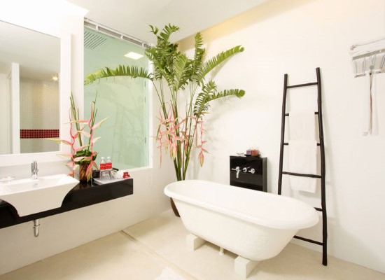 Bathroom at Old Phuket Resort Thailand. Travel with World Lifetime Journeys