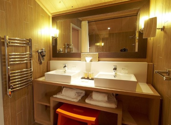 Bathroom at Valmorel Resort French Alps. Travel with World Lifetime Journeys